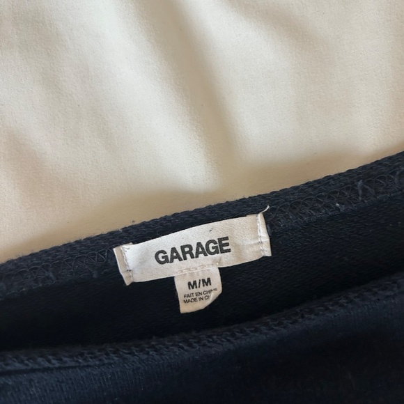 Garage SoftTerry Off Shoulder Sweatshirt Size M - Picture 3 of 4